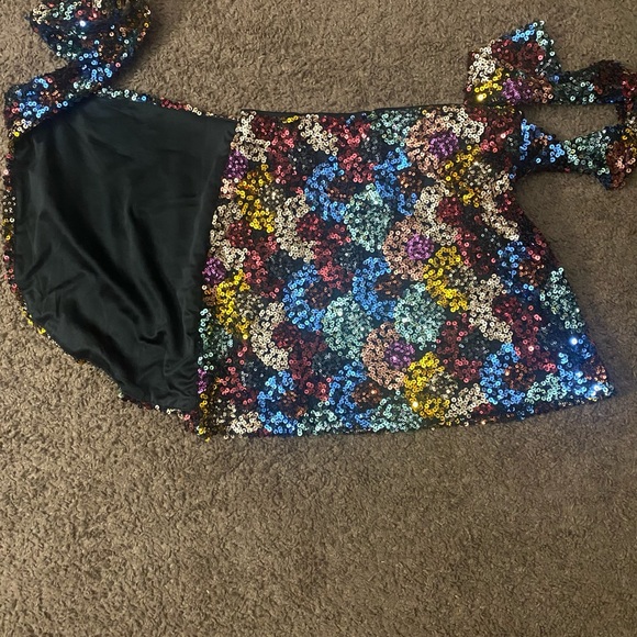 Lulus Multi Color Sequin Mini Skirt - Picture 6 of 10